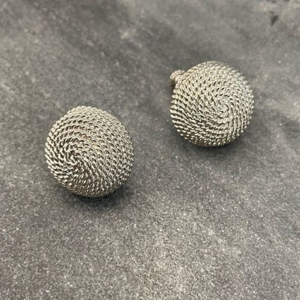 Vintage Vendome Silver Clip-On Earrings